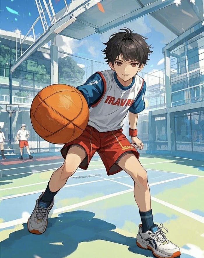 ảnh anime chơi bóng ngầu