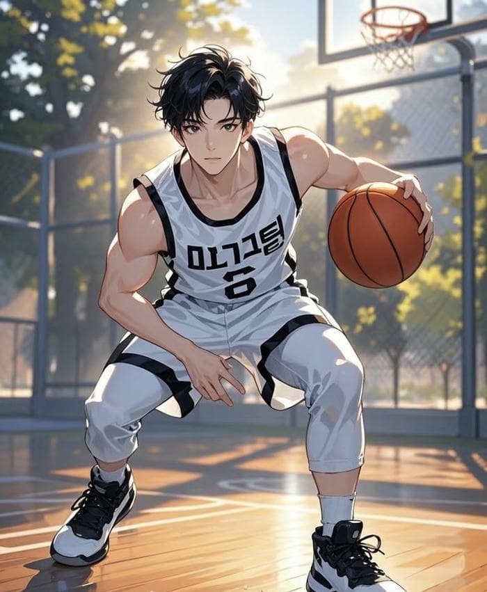 ảnh anime chơi bóng rổ