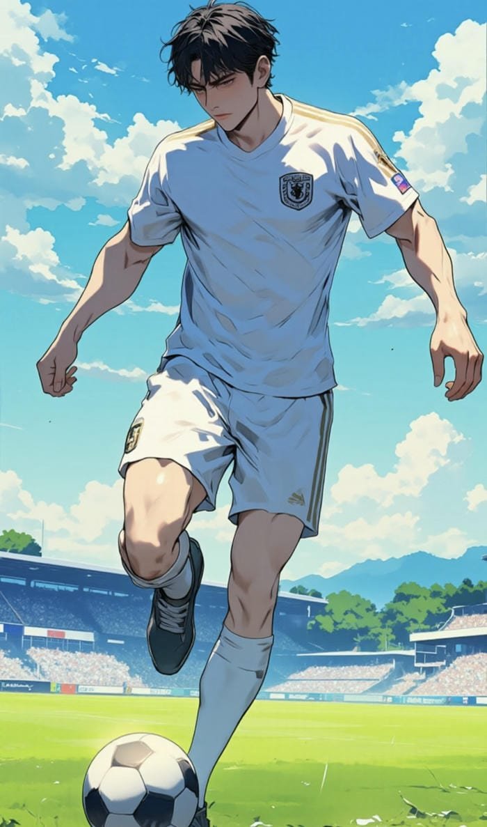 ảnh anime nam bóng đá