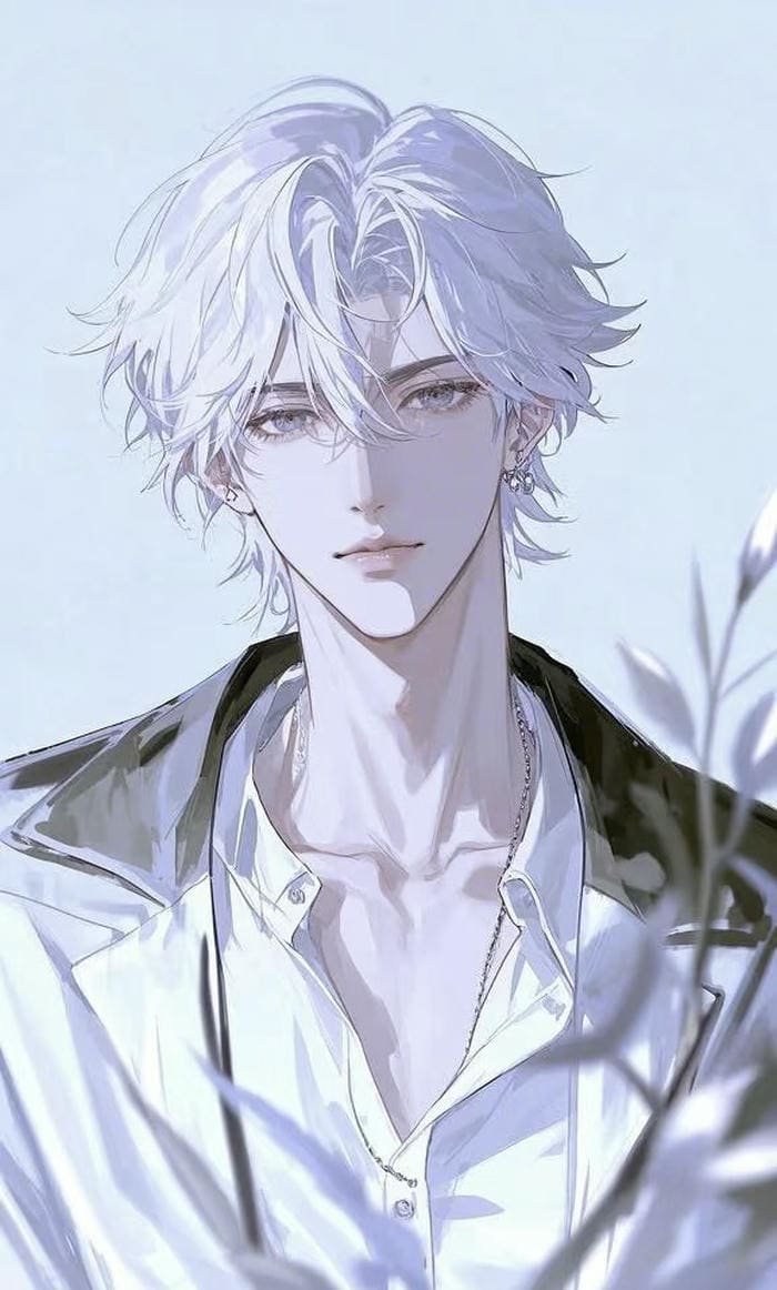 ảnh anime ngầu tóc trắng