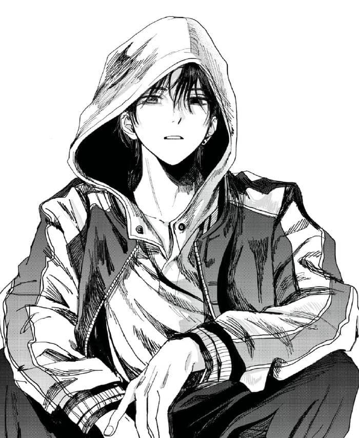 ảnh anime trắng đen đẹp