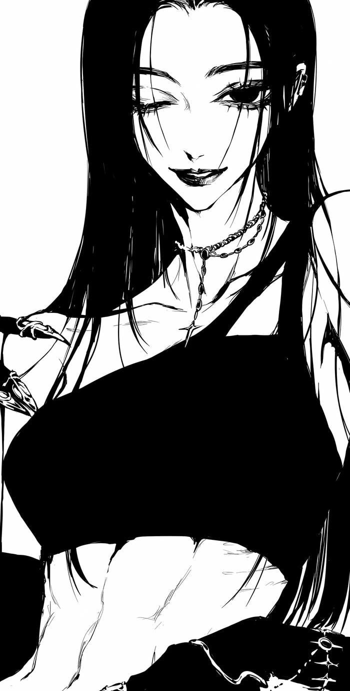 ảnh anime trắng đen nam ngầu