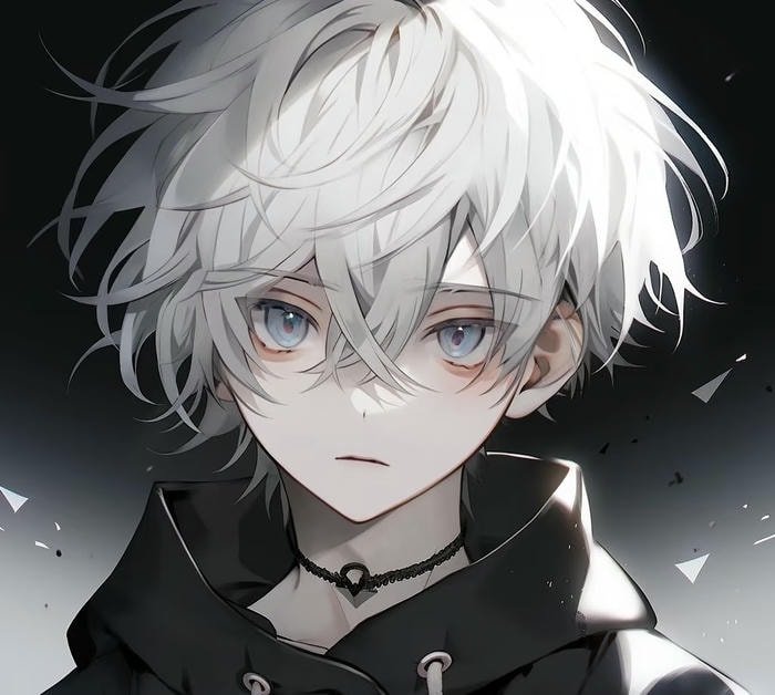 ảnh anime trắng tóc ngầu