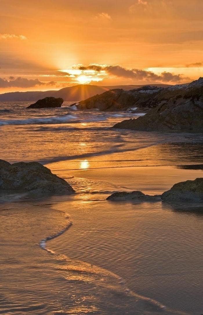 ảnh bầu trời hoàng hôn buồn đầy thi vị