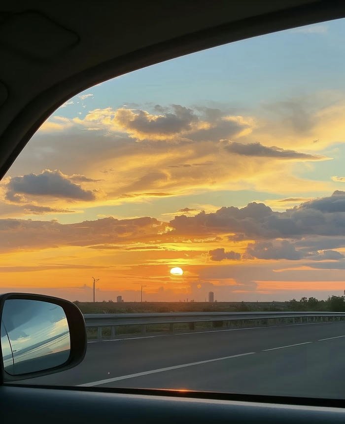 ảnh bầu trời hoàng hôn dịu êm