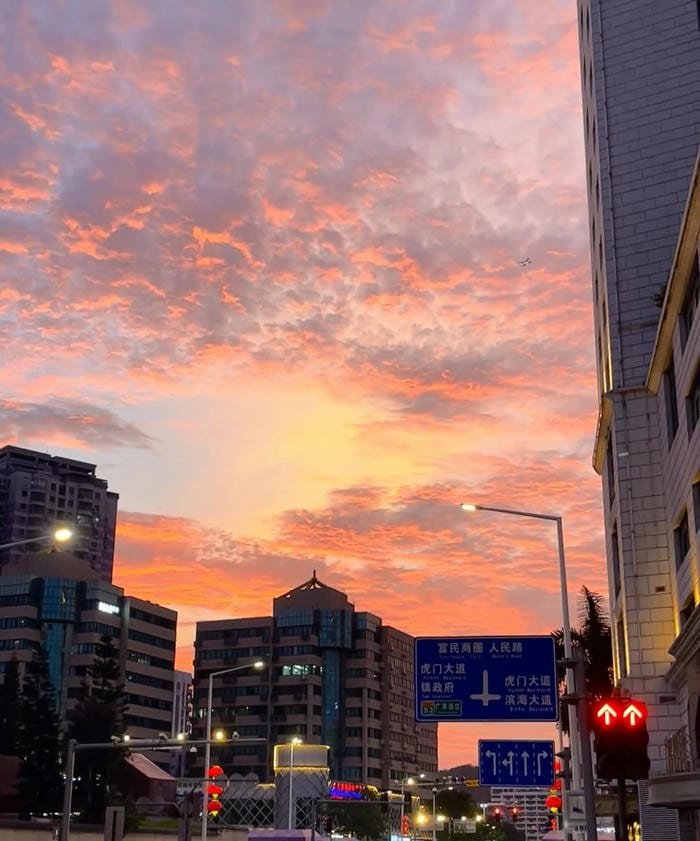 ảnh bầu trời hoàng hôn ngọt ngào