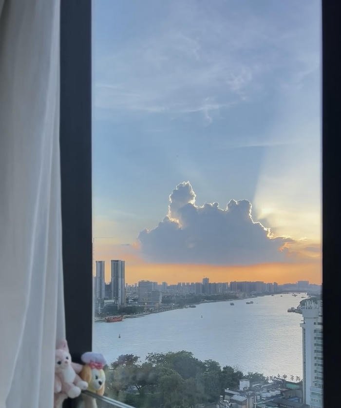 ảnh bầu trời hoàng hôn rạng ngời