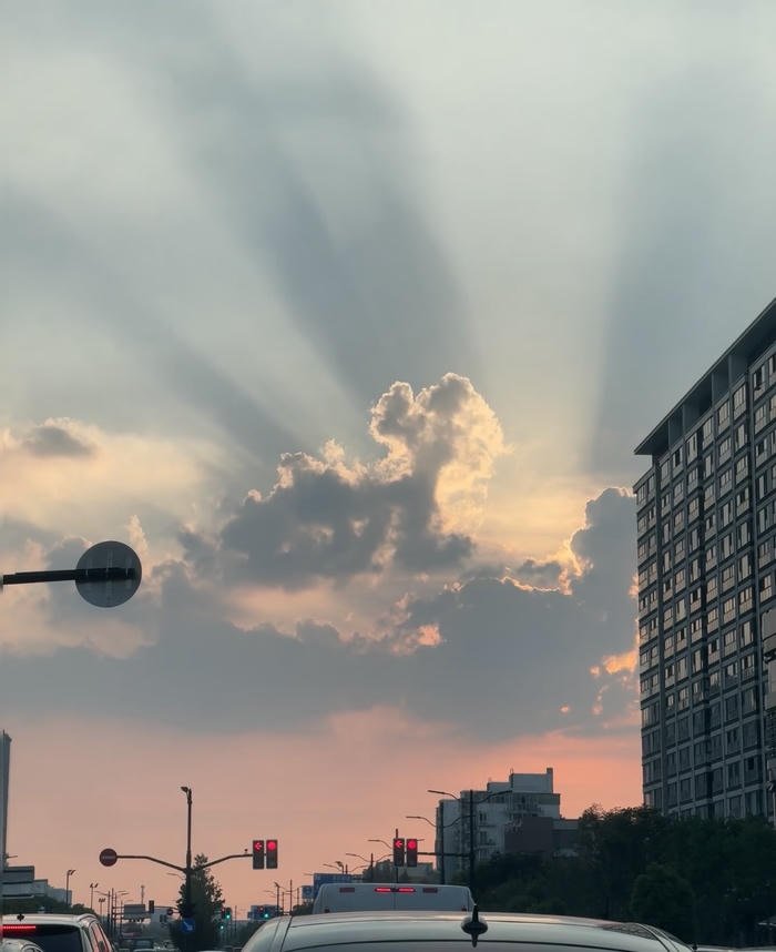 ảnh bầu trời hoàng hôn thanh thản