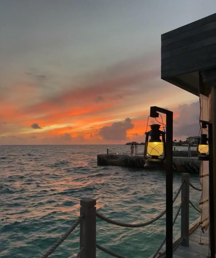 ảnh biển chill buổi tối dễ chịu