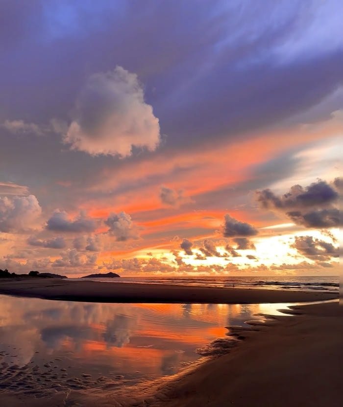 ảnh biển chill buổi tối êm đềm