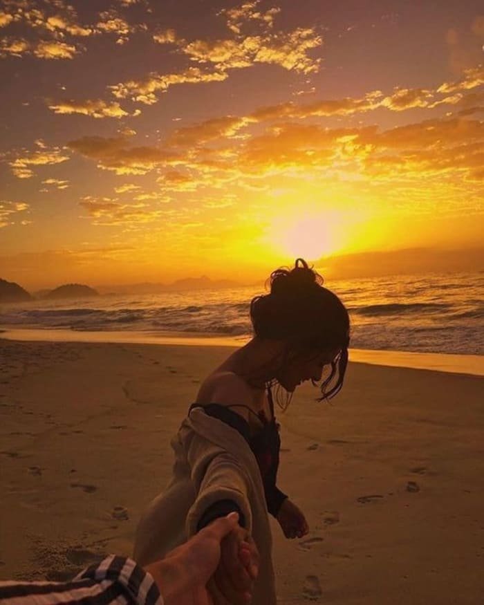 ảnh biển chill có người