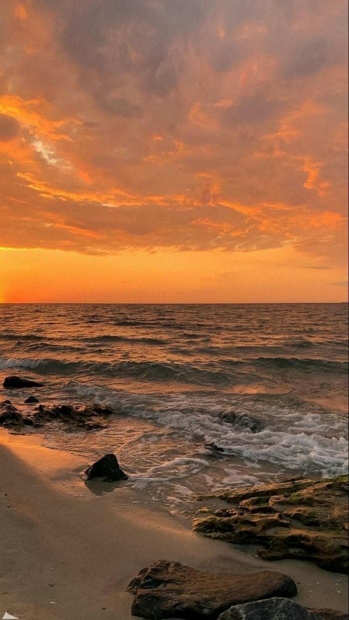 ảnh biển chill hoàng hôn thư giãn tinh thần