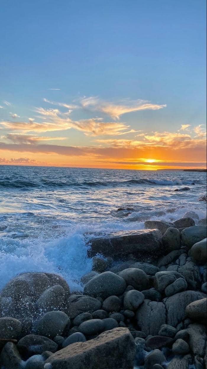 ảnh biển chill nhẹ sương