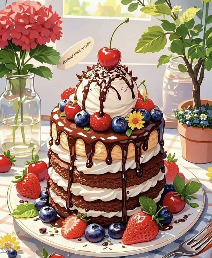 ảnh đồ ăn anime sang trọng