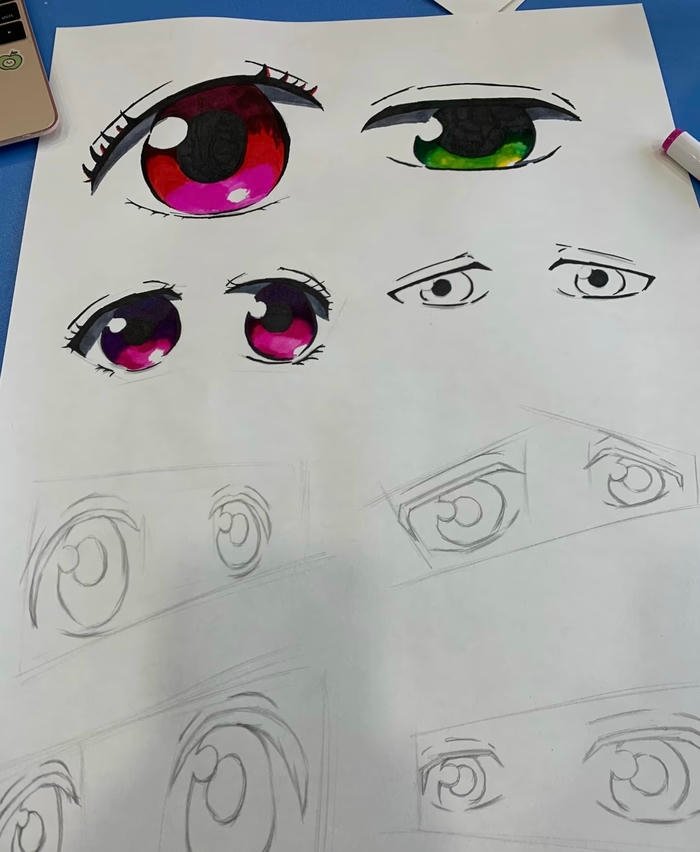 ánh mắt sắc bén anime