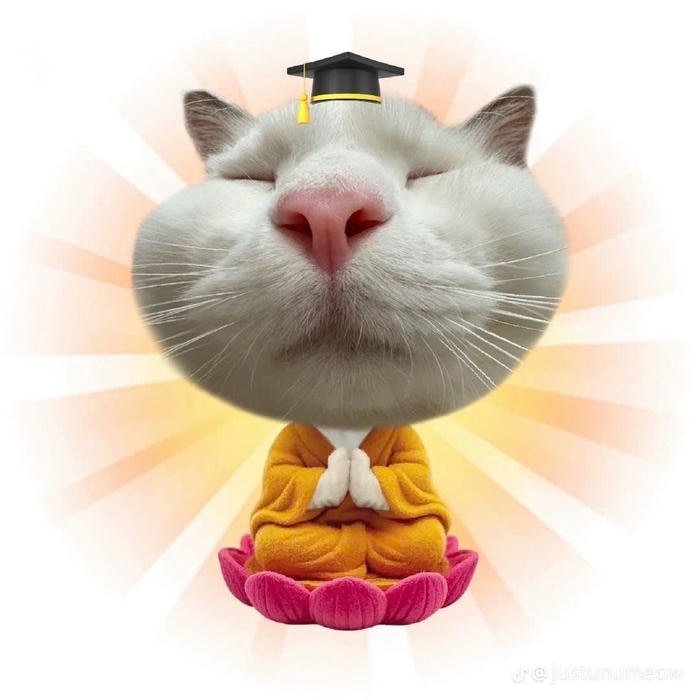 ảnh mèo chắp tay