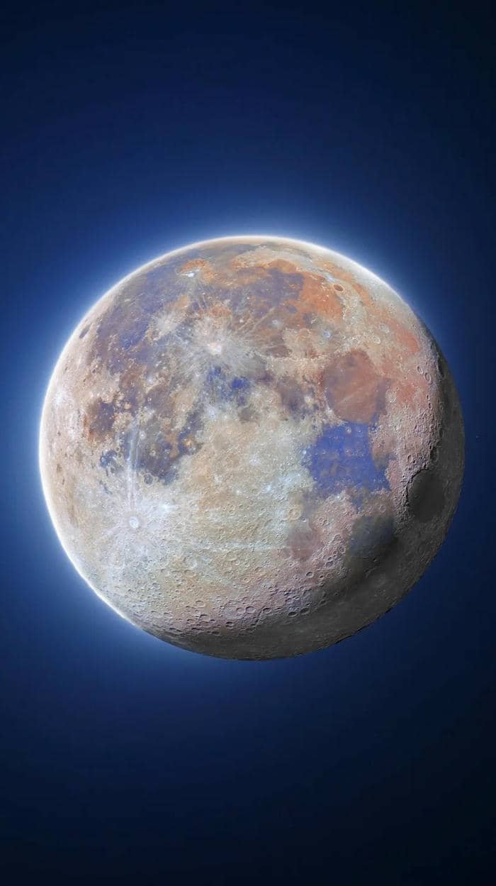 ảnh nền mặt trăng 3d tinh tế