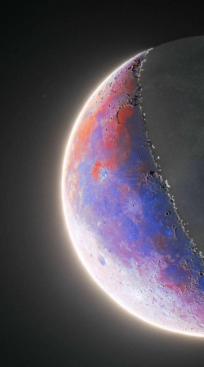 ảnh nền mặt trăng đơn giản