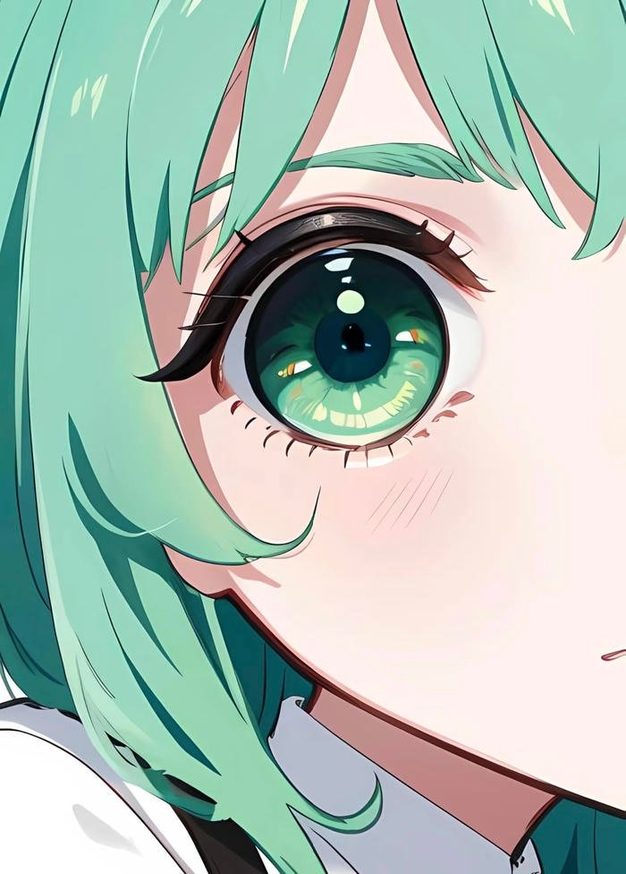 ánh nhìn long lanh anime