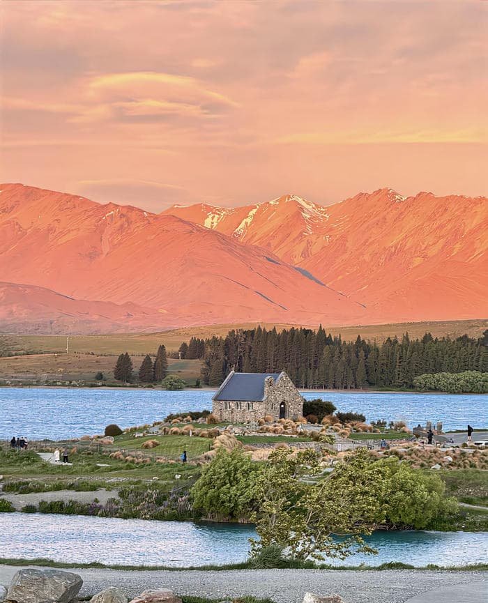 ảnh phong cảnh nhà trong hồ