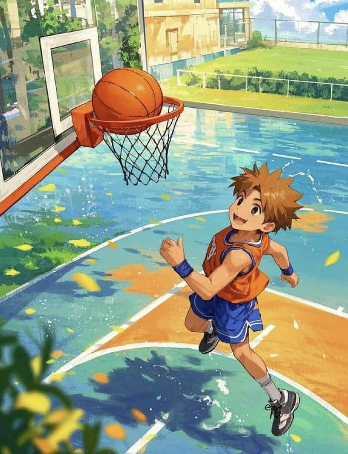 anime boy dunk
