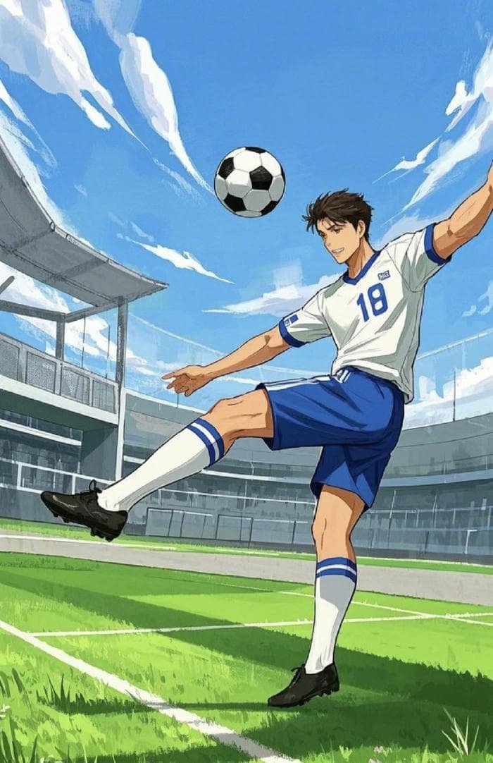 anime boy football
