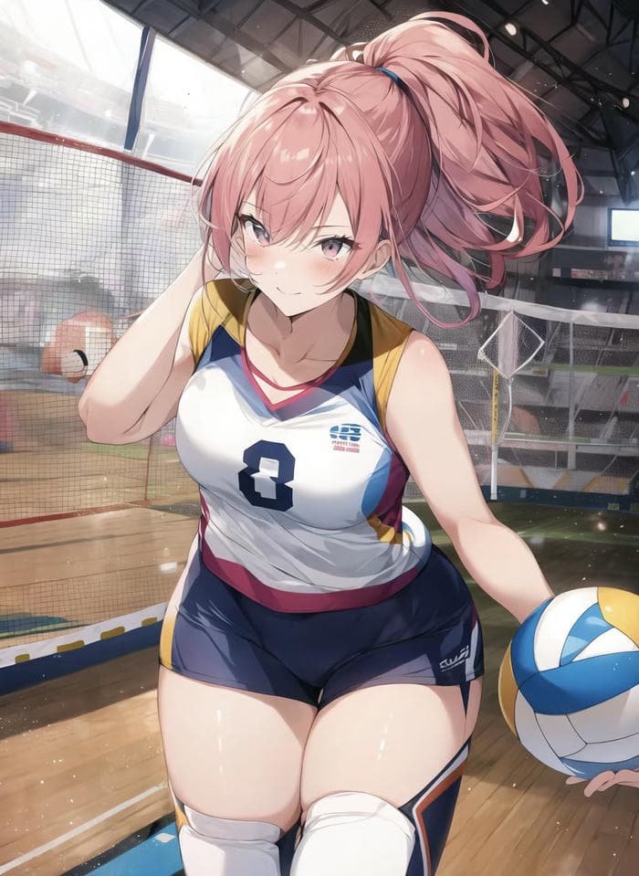 anime boy volleyball cool