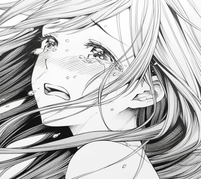 anime rơi lệ buồn