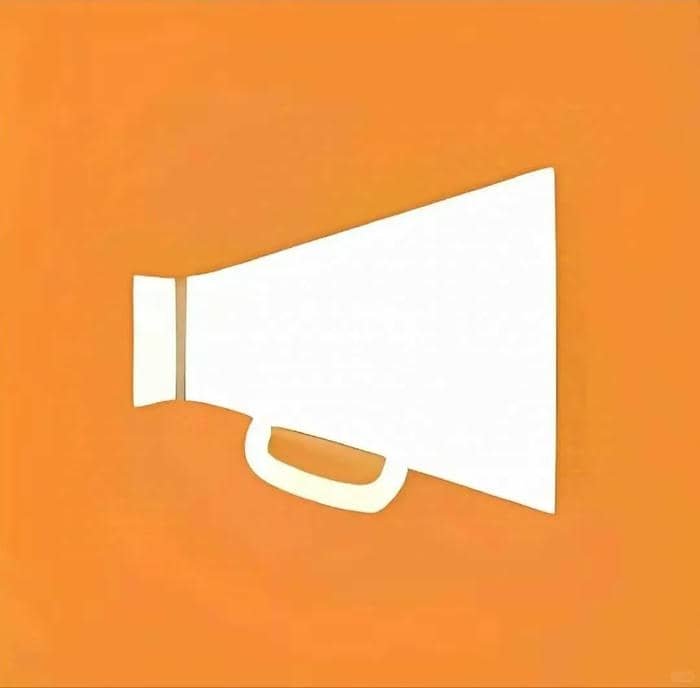 avatar loa nền cam