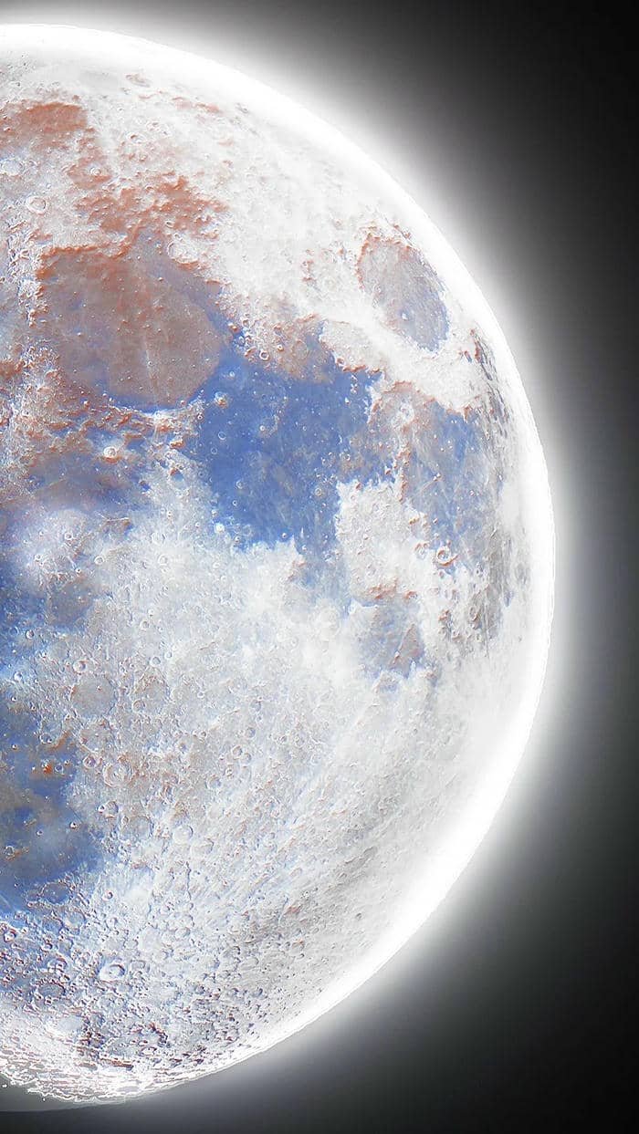 background mặt trăng 3d