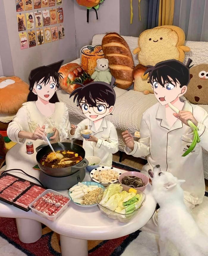 bữa cơm gia đình anime