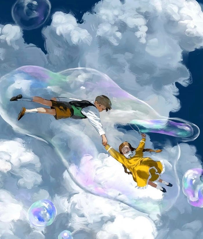 bức anime tươi tắn