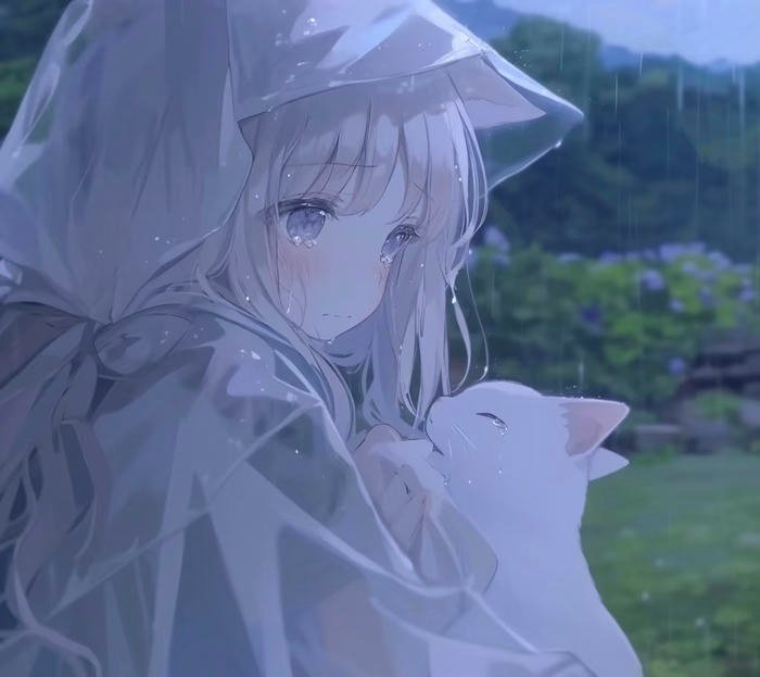 bức hình nghệ thuật anime khóc