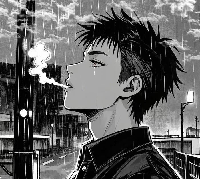 cảnh hút thuốc nghệ thuật