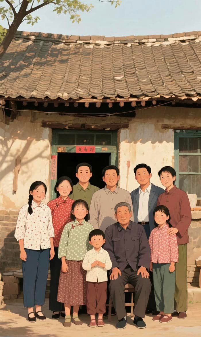 gia đình hạnh phúc anime