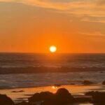 hình ảnh bầu trời hoàng hôn trên biển