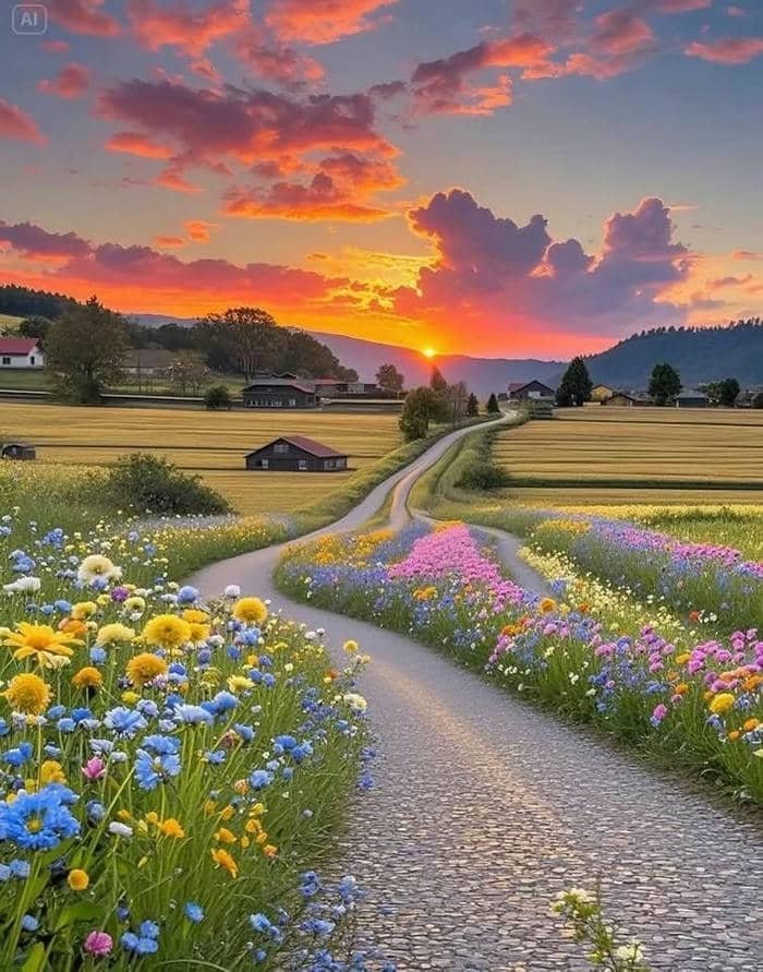 hình ảnh phong cảnh chill lúc hoàng hôn