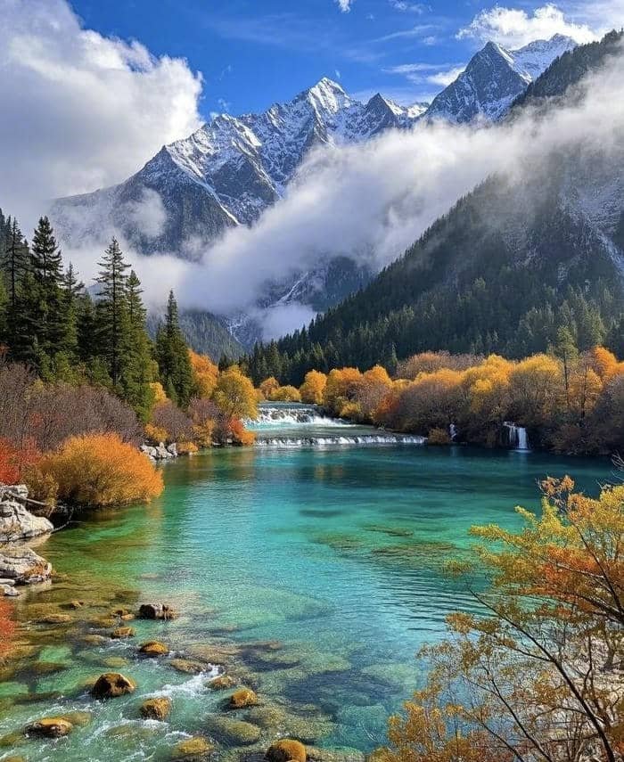 hình ảnh phong cảnh đẹp về hồ nước trong