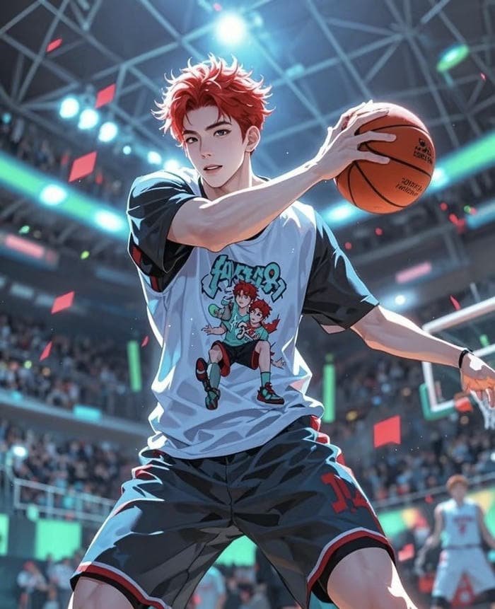 hình anime chơi bóng rổ