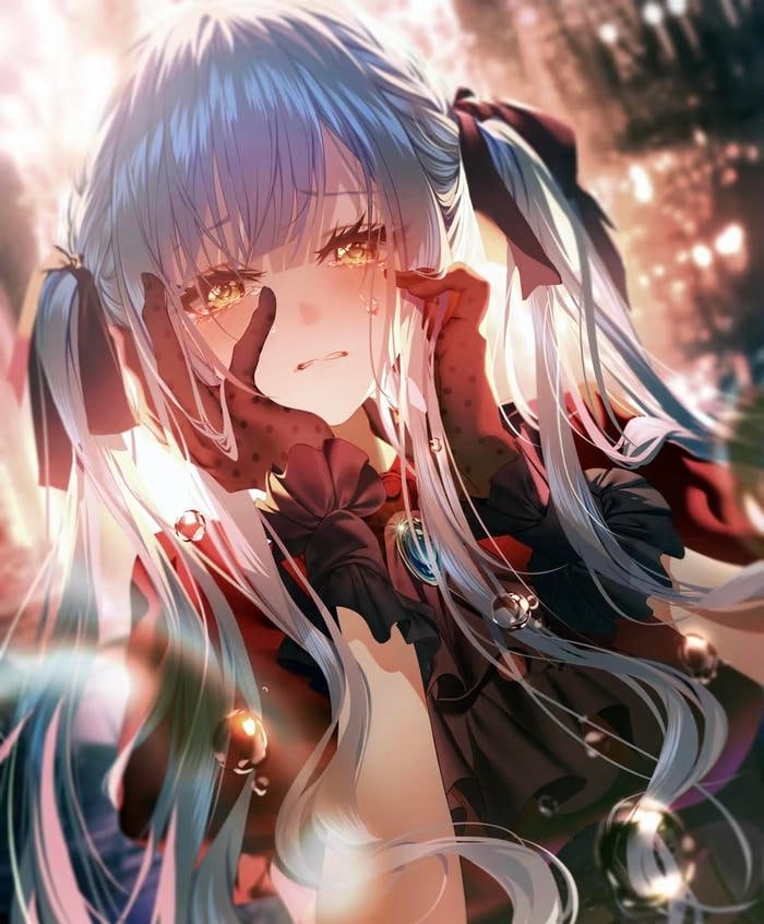 hình anime đầy nước mắt