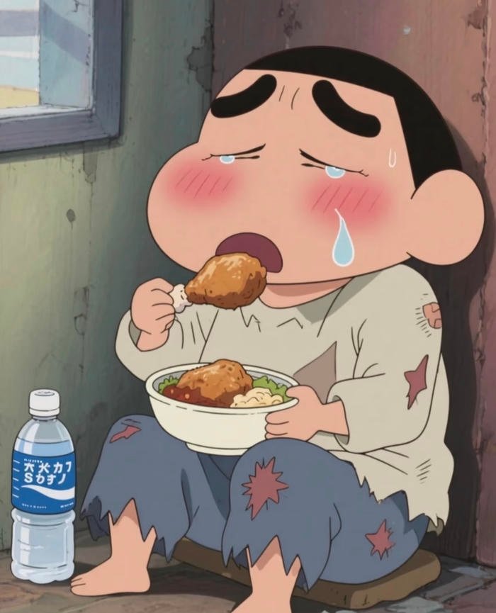 hình anime khóc nhẹ