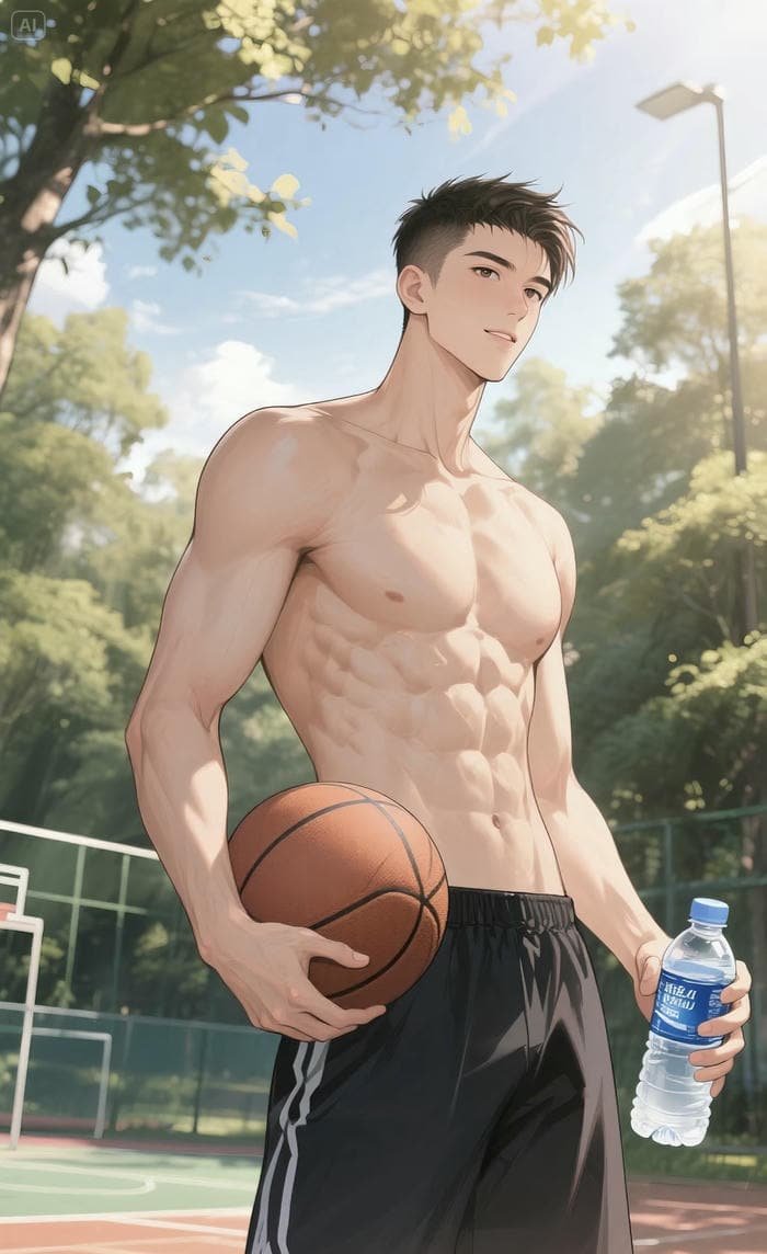 hình anime luyện tập bóng rổ