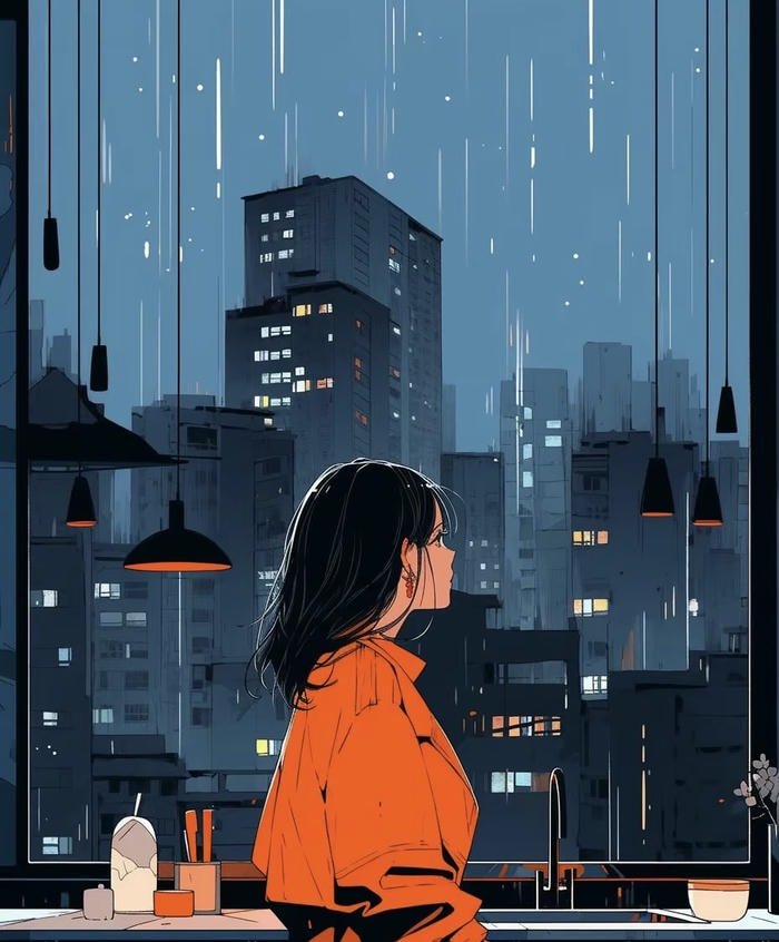 hình anime tình yêu buồn