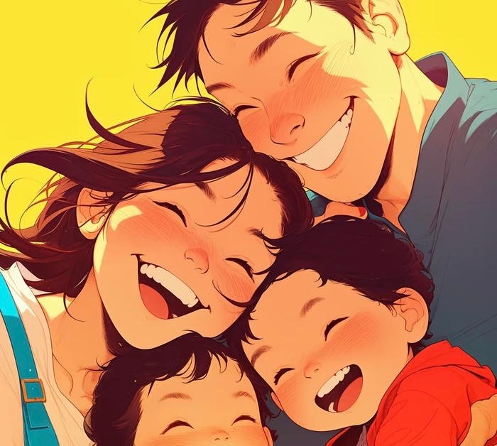 hình anime vui vẻ