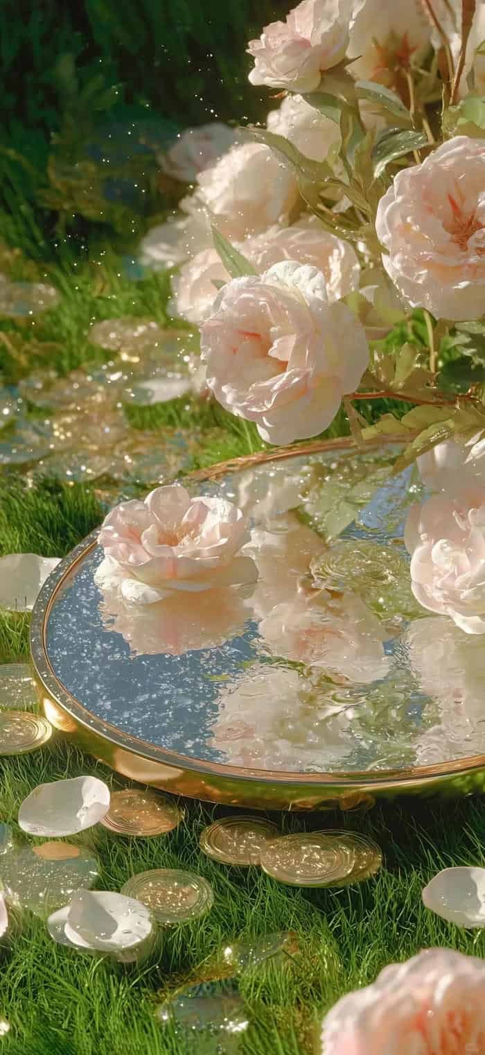 hình nền hoa hồng trắng