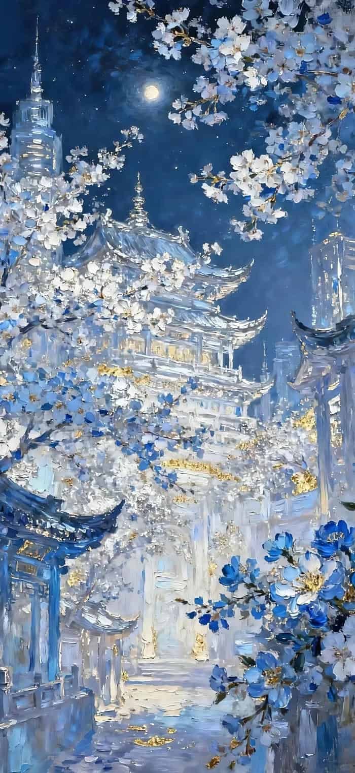 hình nền hoa tranh vẽ