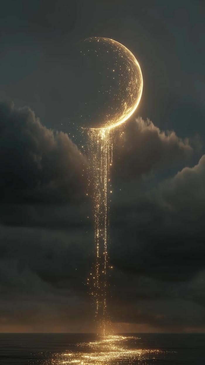 hình nền mặt trăng lung linh