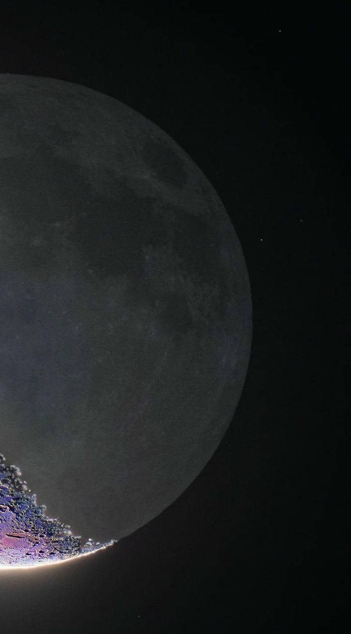 hình nền mặt trăng nghệ thuật