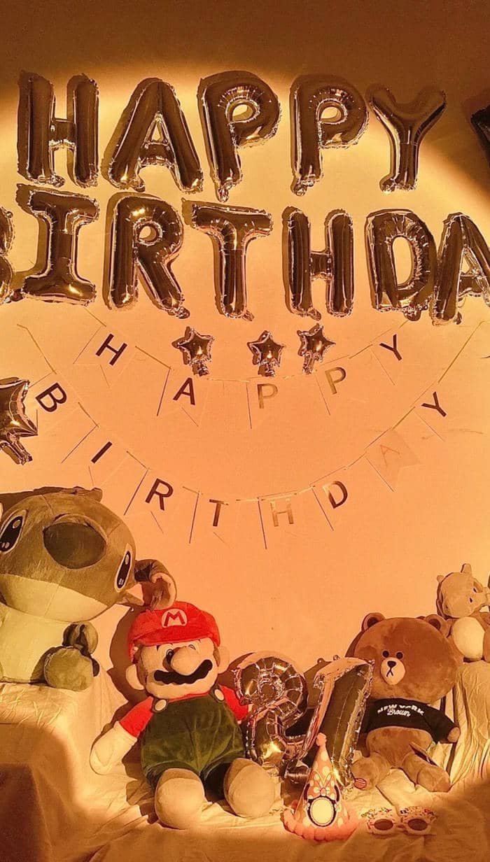 hình nền sinh nhật đầy màu sắc