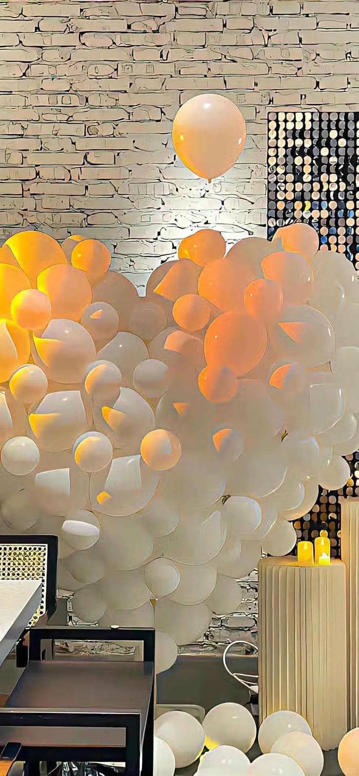 hình nền trái tim bóng bay